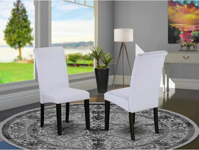 Alt view image 2 of 4 - Set of 2 Chairs PBA1T05 Parson Chair with Black Finish Leg and Grey fabric Color