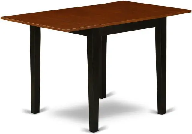 Main image of NDT-BCH-T Norden Rectangular Table 30"X48" With 2 Drop Leaves In Black & Cherry Finish