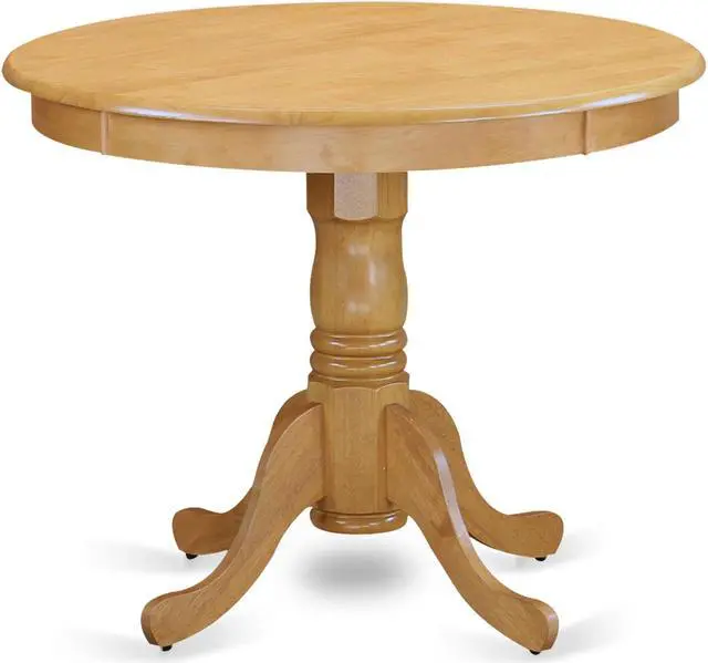 Alt view image 2 of 6 - ANT-OMK-TP Antique Table 36" Round in Oak and Buttermilk Finish