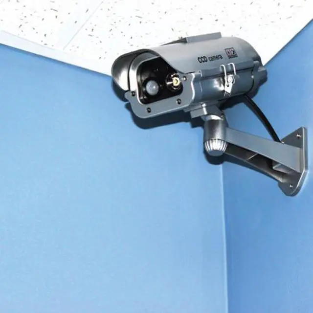 Alt view image 2 of 3 - Solar Powered Dummy Camera with Motion Activated Flashing LED