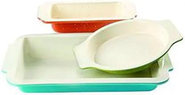 Alt view image 3 of 10 - Gibson Overseas 108153.03 Gh Bakeware Set Ceramic 3Pc