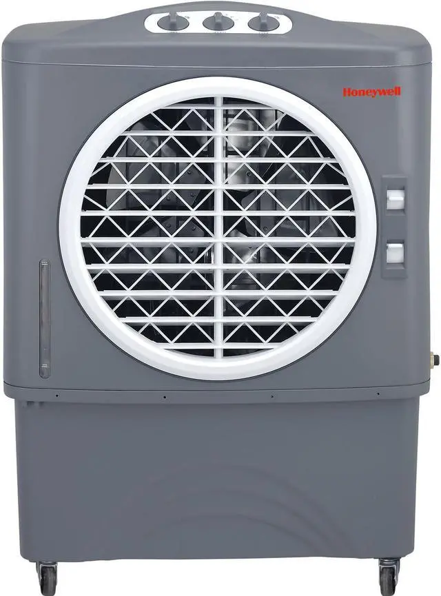 Alt view image 7 of 9 - Honeywell CO48PM 1062 CFM Indoor/Outdoor Evaporative Air Cooler (Swamp Cooler) with Mechanical Controls in Gray
