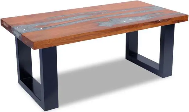 Alt view image 11 of 12 - vidaXL Coffee Table Round End Side Table Living Room Furniture Teak Resin