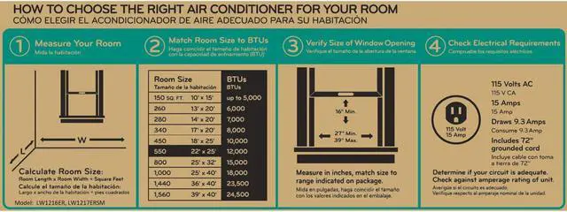 Alt view image 7 of 10 - Energy Star 12,000 BTU 115V Window-Mounted Air Conditioner with Wi-Fi Control