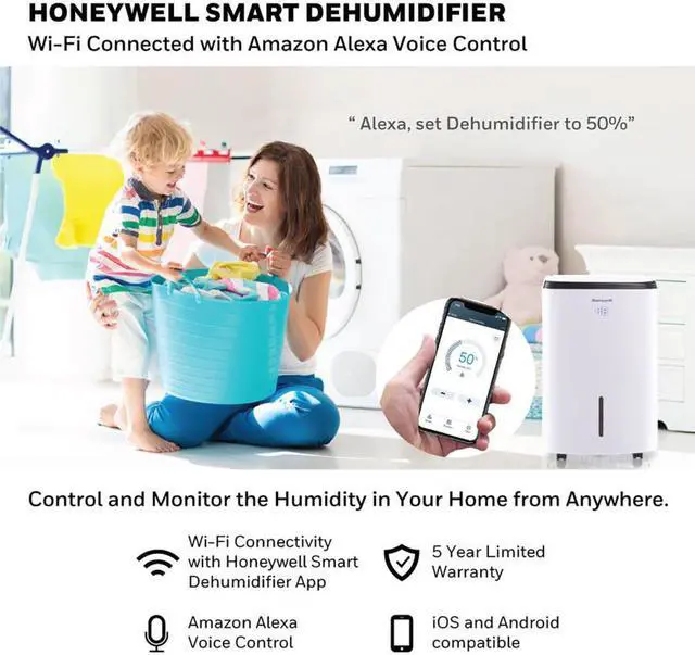 Alt view image 9 of 12 - E 50-PT SMART WI-FI HWL DHUM ALEXA VOICE CONTROL SOFTTOUCH CTRL