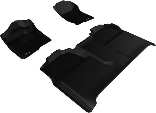 Main image of 3D MAXpider CHEVROLET SILVERADO 1500 CREW CAB 2007-2013 KAGU BLACK R1 R2