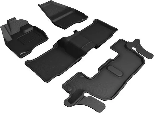 Main image of 3D MAXpider FORD EXPLORER WITH BENCH 2ND ROW 2017-2019 KAGU BLACK R1 R2 R3 (SINGLE POST ON FRONT PASSENGER'S FLOOR)