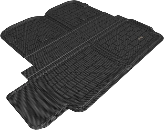 Main image of 3D MAXpider TESLA MODEL X 2022 BEHIND 2ND ROW CROSS FOLD KAGU BLACK CARGO LINER