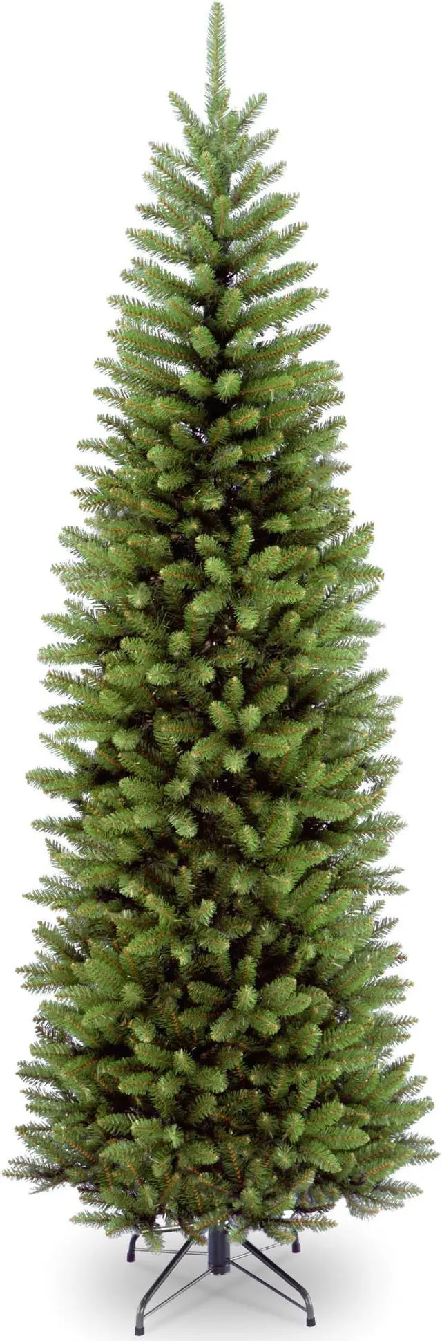 Alt view image 7 of 8 - National Tree Company KW750070 7' Kingswood Fir Pencil Tree - 29" x 29" x 84" - Green Tree, Green Tree Stand