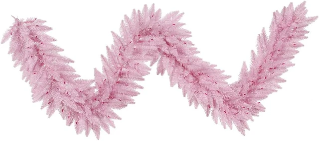 Main image of Vickerman 9'x14" Pink Fir Garland 250T - K163814