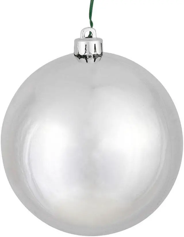 Main image of Vickerman 2.4" Silver Shiny Ball 60/Box - N596007S