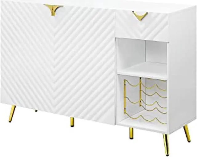 Alt view image 2 of 3 - DN01260 - Server, White High Gloss Finish - Gaines