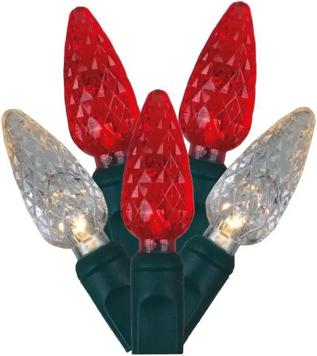 Alt view image 2 of 2 - Vickerman 50Lt LED Red/WmWht GW C6 EC Set  6"x25'L - X6G8525