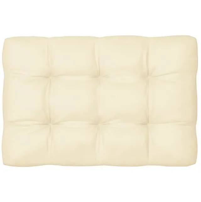 Alt view image 12 of 12 - vidaXL Pallet Cushions Floor Cushion Seat Pad for Garden Patio 7 Pcs Cream