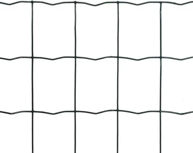 Alt view image 10 of 17 - vidaXL Fence Barrier Fence Metal Fence Wire Mesh Steel 32.8ft x 2.6ft Green