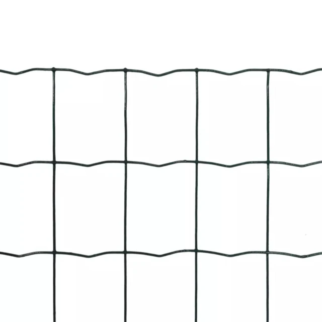 Alt view image 2 of 7 - vidaXL Euro Fence Steel 32.8ft x 3.9ft Green