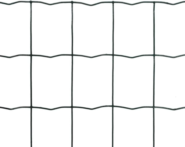 Alt view image 6 of 8 - vidaXL Euro Fence Steel 82ft x 3.9ft Green Garden Privacy Border Enclosure