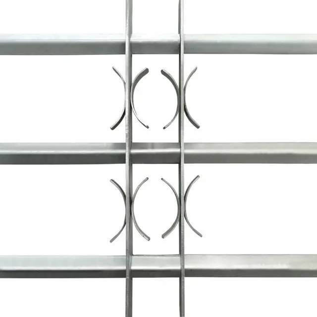 Alt view image 3 of 10 - Adjustable Security Grille for Windows with 3 Crossbars 39.4"-59.1"