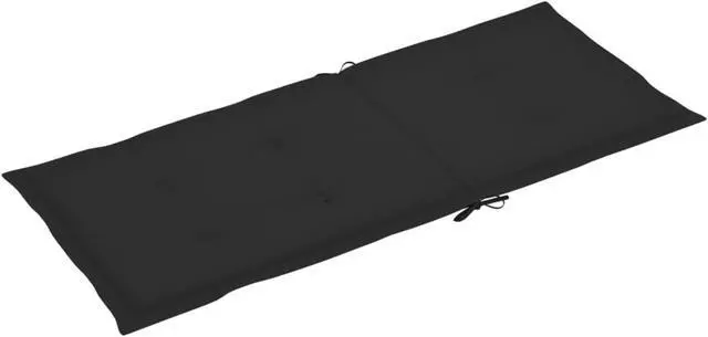 Alt view image 8 of 13 - vidaXL Chair Cushion 2 Pcs Outdoor Garden High Back Chair Cushion Black Fabric
