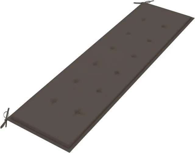 Alt view image 5 of 17 - vidaXL Garden Bench Cushion Taupe 180x50x4 cm Oxford Fabric