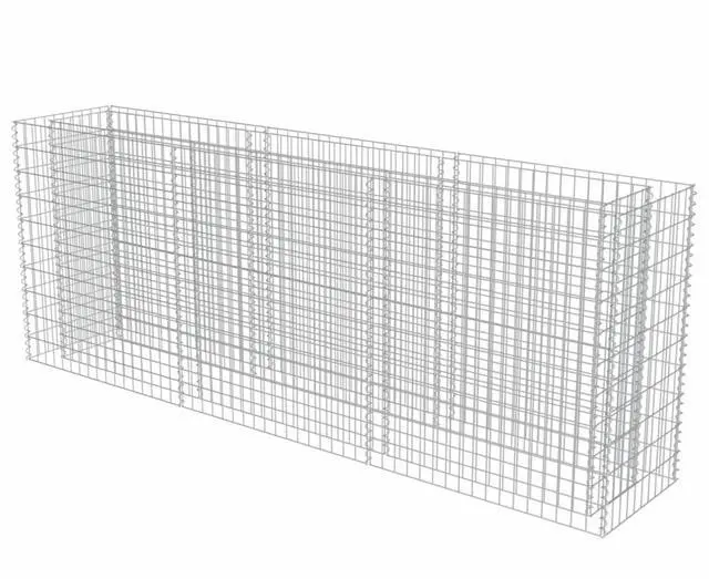 Alt view image 3 of 11 - vidaXL Gabion Raised Bed Galvanised Steel 106.3"x19.7"x39.4"