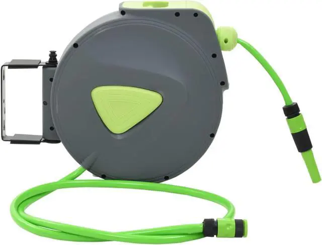 Alt view image 9 of 10 - vidaXL Automatic Retractable Water Hose Reel Wall Mounted 65.6'+6.6'