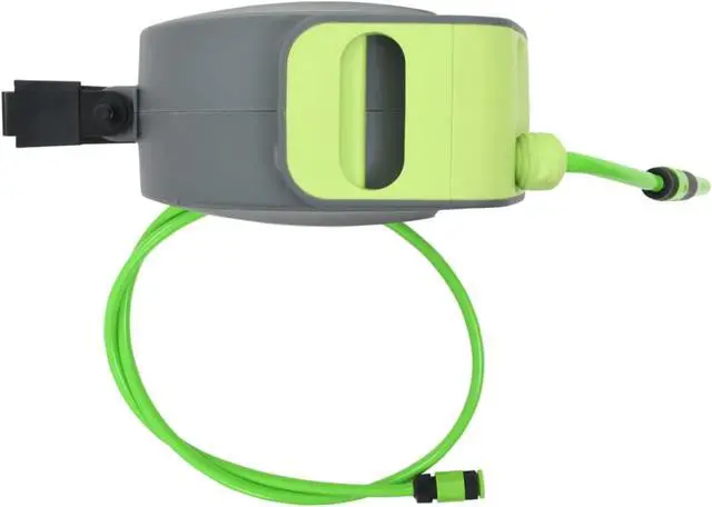 Alt view image 10 of 10 - vidaXL Automatic Retractable Water Hose Reel Wall Mounted 65.6'+6.6'