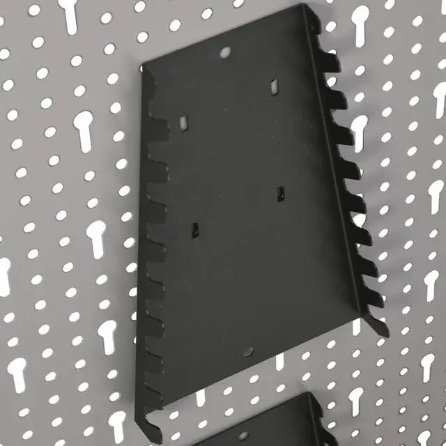 Alt view image 17 of 20 - vidaXL Peg Boards Tool Holder Metal Pegboard Wall for Workbench 4 Pcs Steel