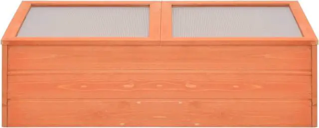 Alt view image 10 of 11 - vidaXL Greenhouse Wood 39.4" Cold Frame Green House Garden Warm Mini Planter