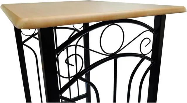 Alt view image 8 of 11 - vidaXL Dining Table Set 2 Chairs Breakfast Bar Dinner Table Stools Furniture