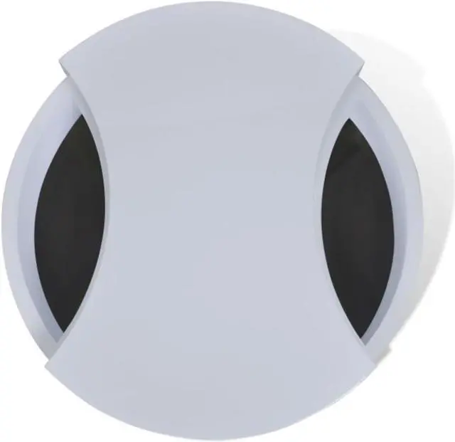 Alt view image 10 of 10 - vidaXL Coffee Table Shape-Adjustable High Gloss White Side End Storage Table