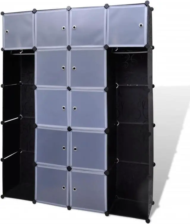 Alt view image 4 of 12 - Modular Cabinet with 14 Compartments 14.6"x57.5"x71"