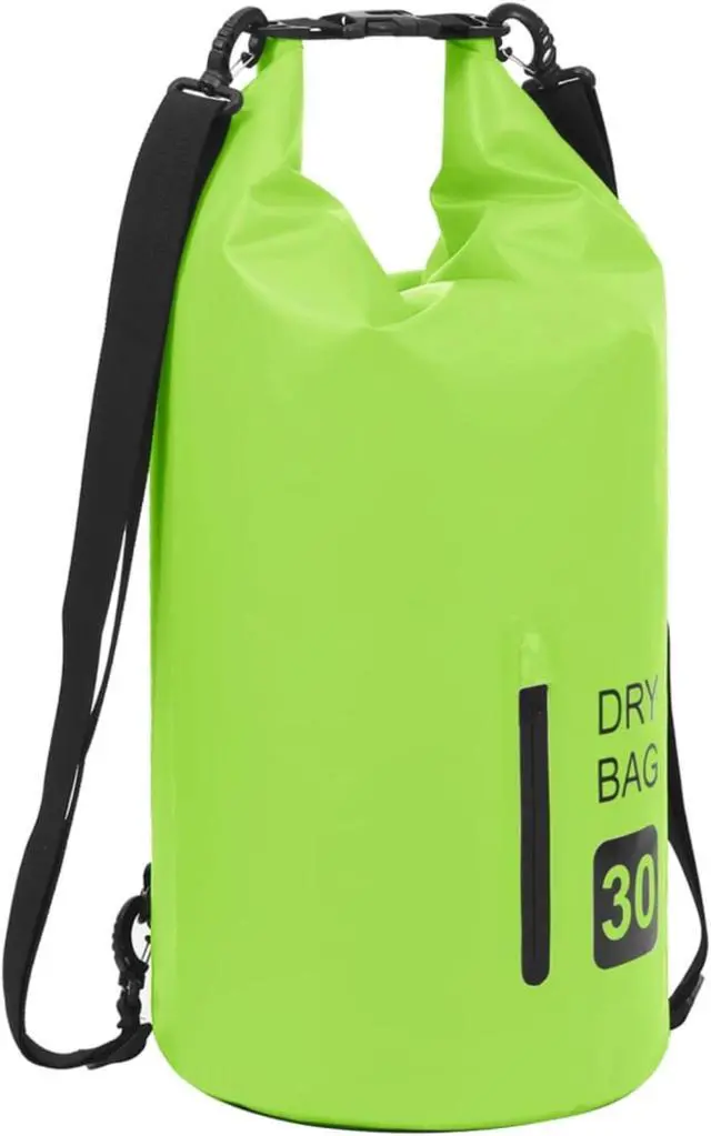 Main image of vidaXL Dry Bag with Zipper Green 7.9 gal PVC