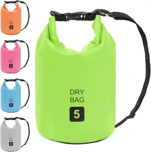 Alt view image 5 of 11 - vidaXL Dry Bag Green 1.3 gal PVC