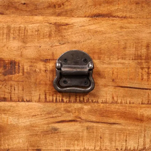 Alt view image 9 of 11 - vidaXL Storage Cabinet Wooden Tool Chest with Locking System Rough Mango Wood