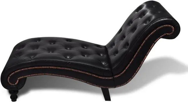 Alt view image 7 of 13 - vidaXL Chaise Longue Padded Recliner Chair Lounge Sofa Chair Brown Faux Leather