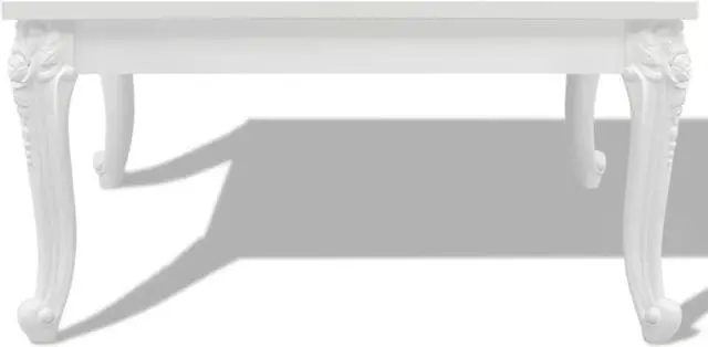 Alt view image 5 of 14 - vidaXL Coffee Table End Table with Plastic Legs Side Table High Gloss White