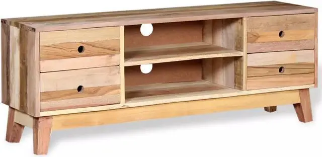 Alt view image 3 of 15 - vidaXL TV Cabinet Solid Reclaimed Wood