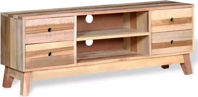 Alt view image 4 of 15 - vidaXL TV Cabinet Solid Reclaimed Wood