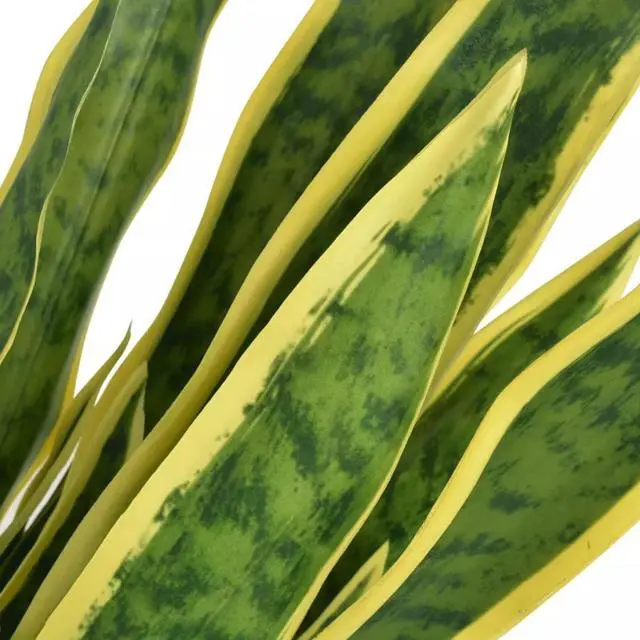 Alt view image 4 of 6 - vidaXL Artificial Plant Faux Sansevieria Plant Fake Plant with Pot 25.6" Green