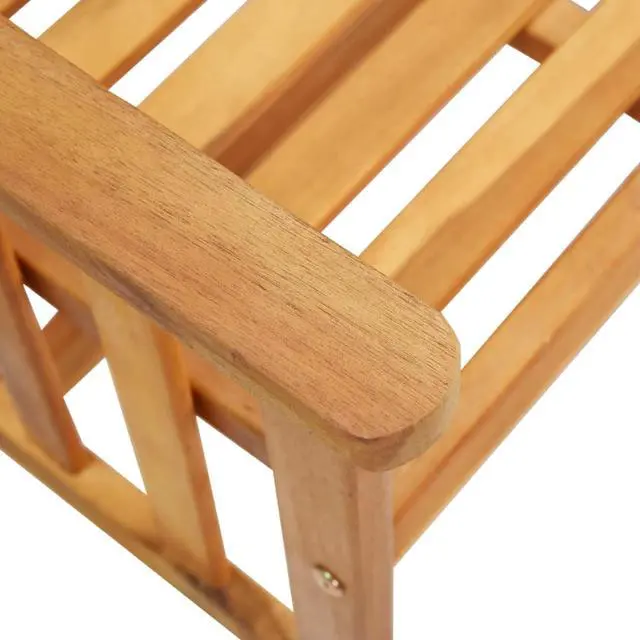 Alt view image 5 of 12 - vidaXL Garden Chairs with Tea Table and Cushions Solid Acacia Wood