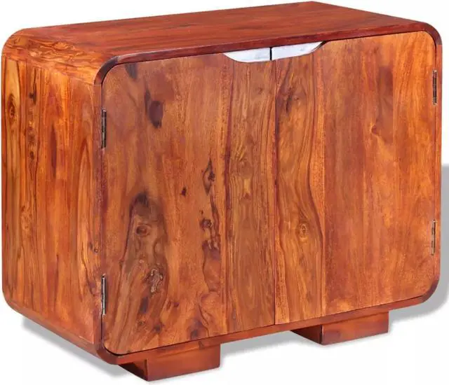 Alt view image 8 of 16 - vidaXL Solid Sheesham Wood Sideboard Home Hallway Low Board Side High Cabinet