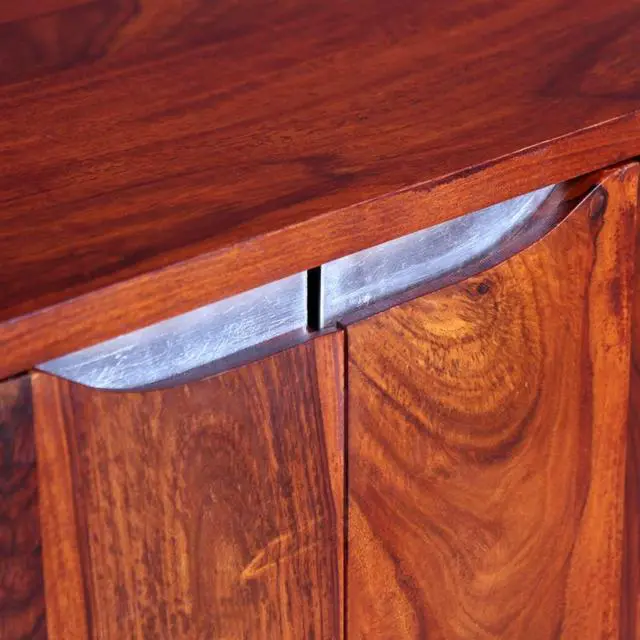 Alt view image 7 of 16 - vidaXL Solid Sheesham Wood Sideboard Home Hallway Low Board Side High Cabinet