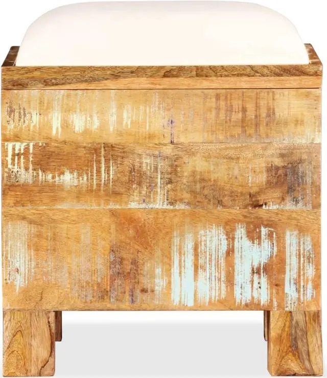 Alt view image 10 of 12 - vidaXL Storage Bench Storage Cabinet Hall Entryway Bench Solid Reclaimed Wood