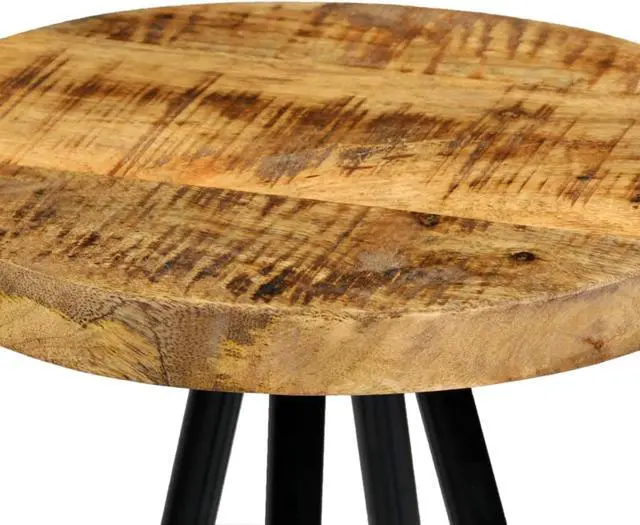 Alt view image 10 of 15 - vidaXL Bar Stools Bar Counter Height Stool Island Stool 4 Pcs Solid Mango Wood