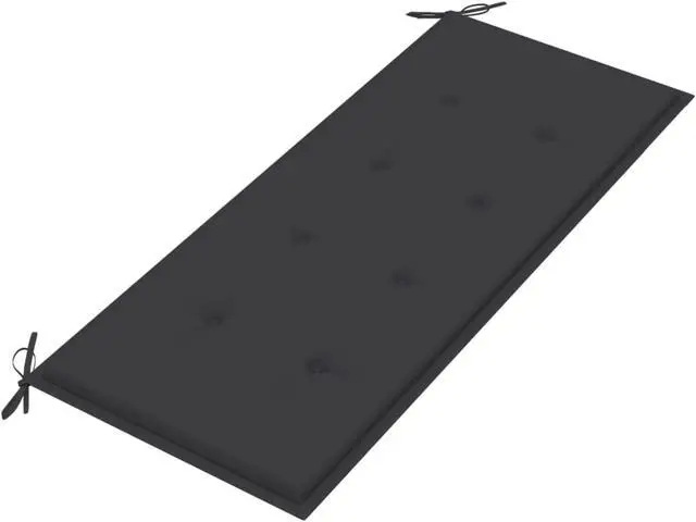 Alt view image 5 of 12 - vidaXL Garden Bench with Cushion 47.2" Solid Acacia Wood