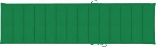 Alt view image 8 of 17 - vidaXL Sun Lounger Cushion Green 78.7" Fabric Outdoor Patio Lounge Seating Pad
