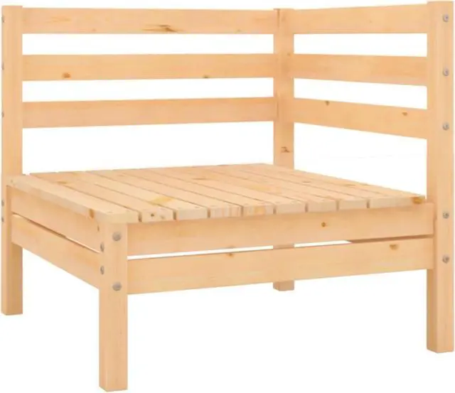 Alt view image 6 of 15 - vidaXL 3 Piece Patio Lounge Set Solid Pinewood