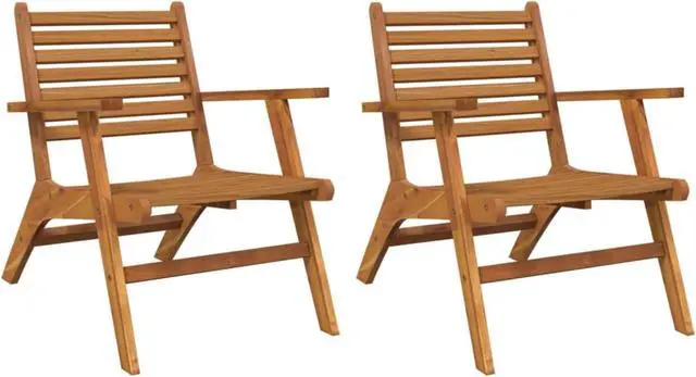 Alt view image 8 of 18 - vidaXL Patio Chair Outdoor Chair Dining Chair for Garden Patio Armchair 2 pcs