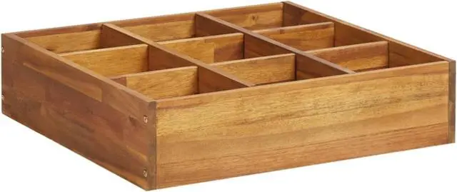 Alt view image 6 of 15 - vidaXL Raised Garden Bed Raised Flower Bed Plant Box Planter Solid Wood Acacia